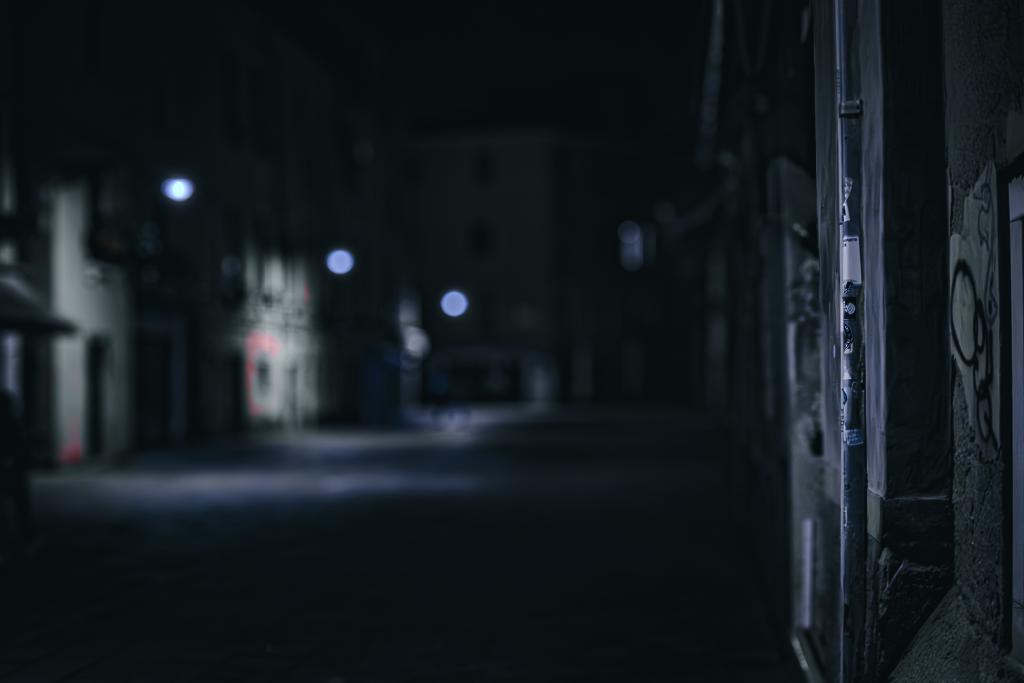 Street of Venice by Night (and by Light) with only light and no one to be seen