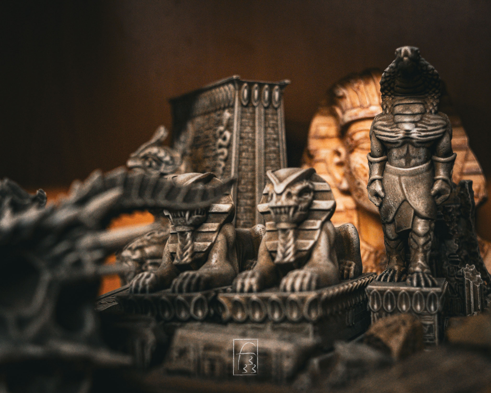 Some minature on a clud shelf