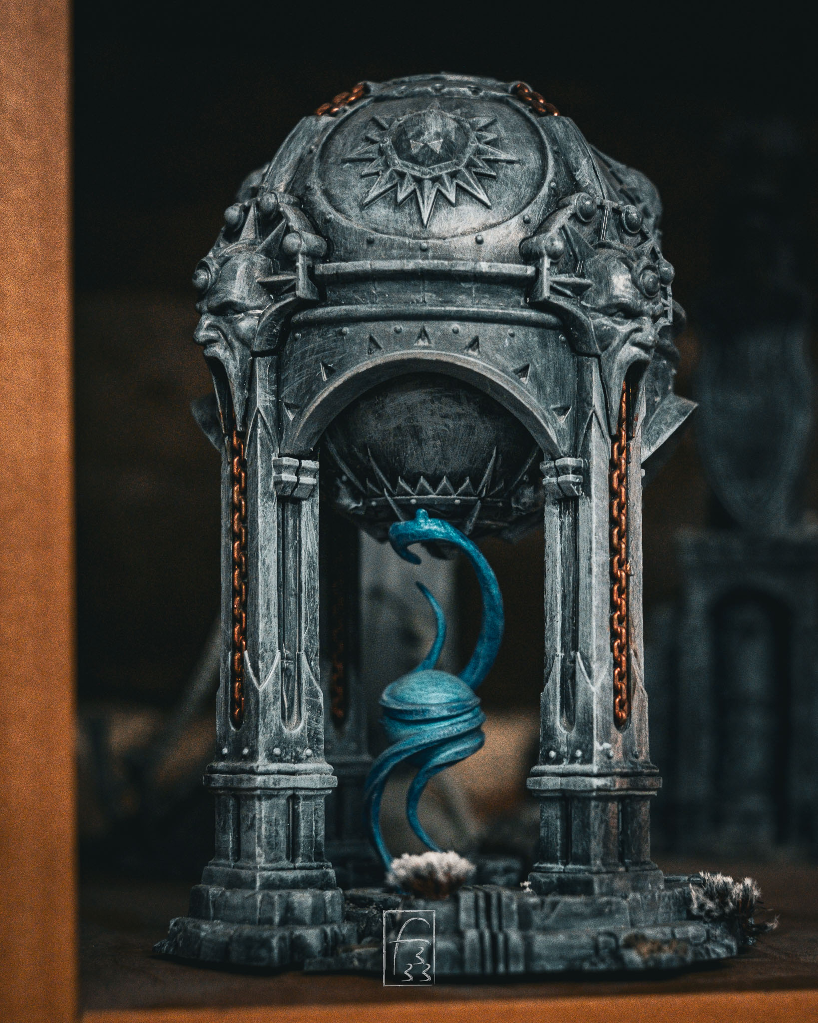 Some minature on a clud shelf