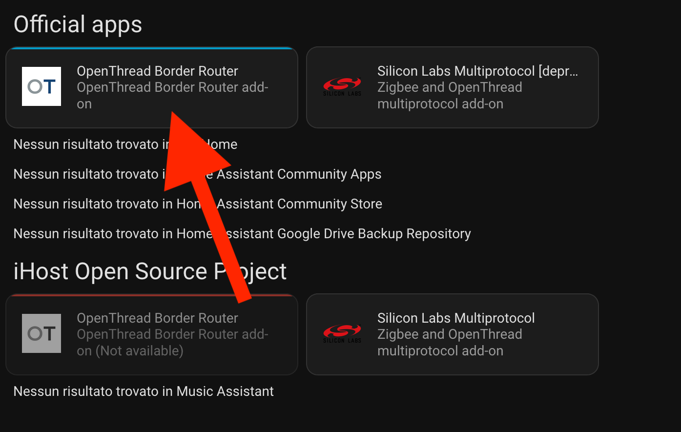 Open Thread on a menu